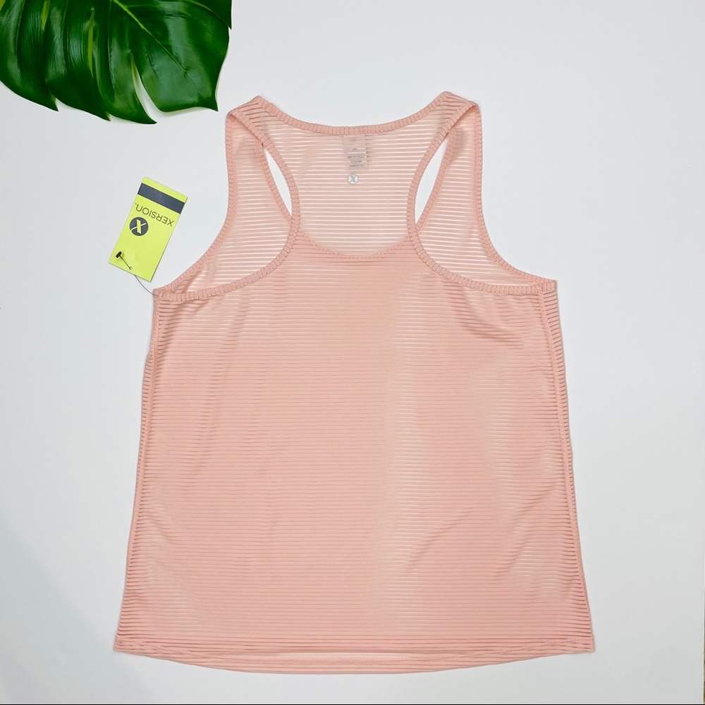 Xersion Shadow Mesh Racerback Tank Top - Picture 2 of 4